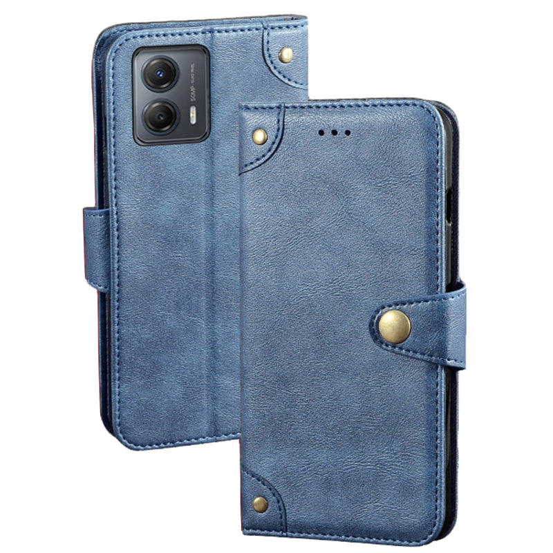 IDEWEI For Motorola Moto G53 5G G23 4G G13 4G Fine Texture PU Leather Phone Case Wallet Stand Book Style Cell Phone Cover IDEWEI For Motorola Moto G53 5G G23 4G G13 4G Fine Texture PU Leather Phone Case Wallet Stand Book Style Cell Phone Cover